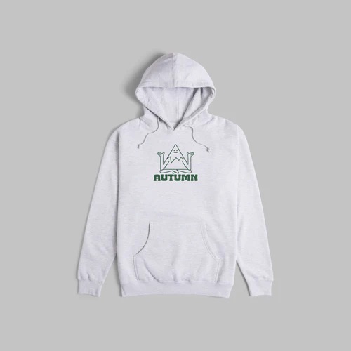 COTON OUATÉ AUTUMN MINDFUL MTN HOODIE FLEECE - ATHLETIC HEATHER