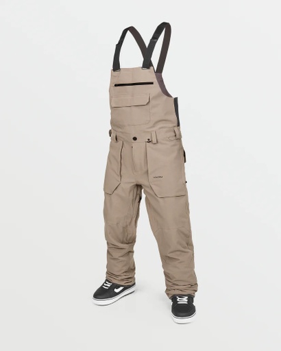 VOLCOM ROAN BIB OVERALL - CHESTNUT BROWN