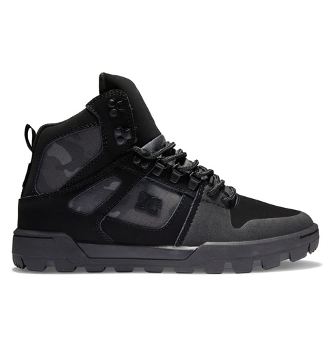 DC PURE HIGH-TOP WINTER BOOTS - BLACK/GREY