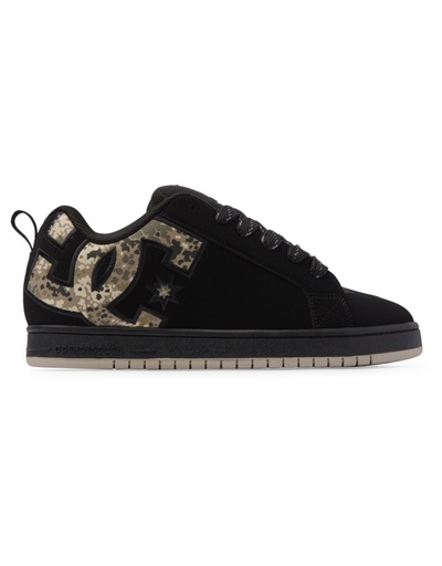 DC COURT GRAFFIK SHOES - BLACK/GREEN/BLACK