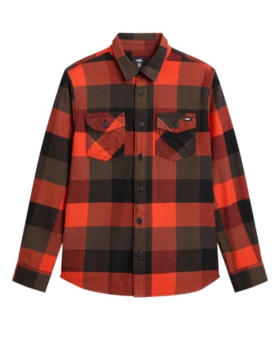 CHEMISE VANS BOX FLANNEL CLASSIC - BLACK/FIESTA