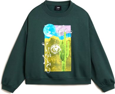 Coton Ouaté Vans Kids Phoenix Loose Crew - Green Gables