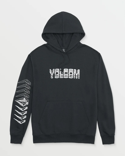COTON OUATÉ VOLCOM CEMENT PULL OVER - WASHED BLACK HEATHER
