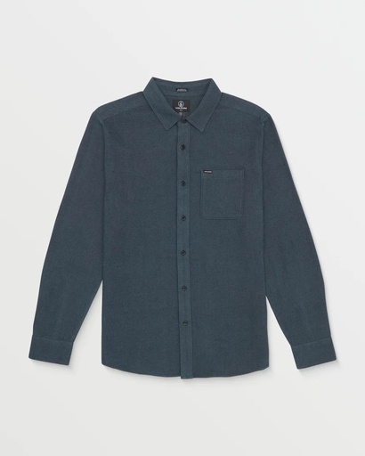 CHEMISE VOLCOM CADEN FLANNEL LONG SLEEVE - DARK SLATE