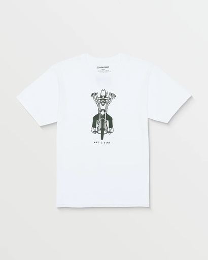 T-SHIRT VOLCOM STONE DRIFTER SHORT SLEEVE - BLANC
