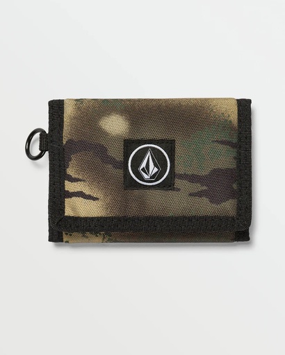 VOLCOM BOX STONE WALLET - DARK KHAKI