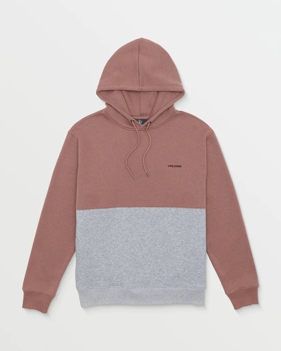 VOLCOM DIVIDED PULL OVER HOODIE - NUTMEG