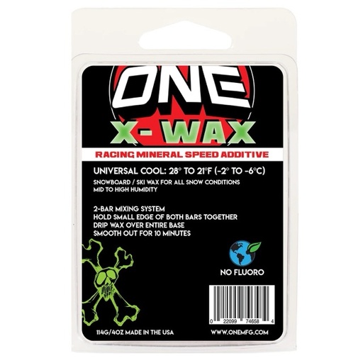 WAX ONEBALL X-WAX COOL 114G SNOWBOARD / SKI WAX  
