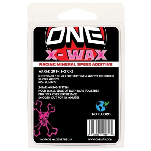 WAX ONEBALL X-WAX WARM 114G SNOWBOARD / SKI WAX   