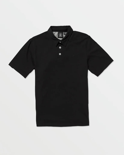 VOLCOM JUNIOR WOWZER POLO SHORT SLEEVE - BLACK