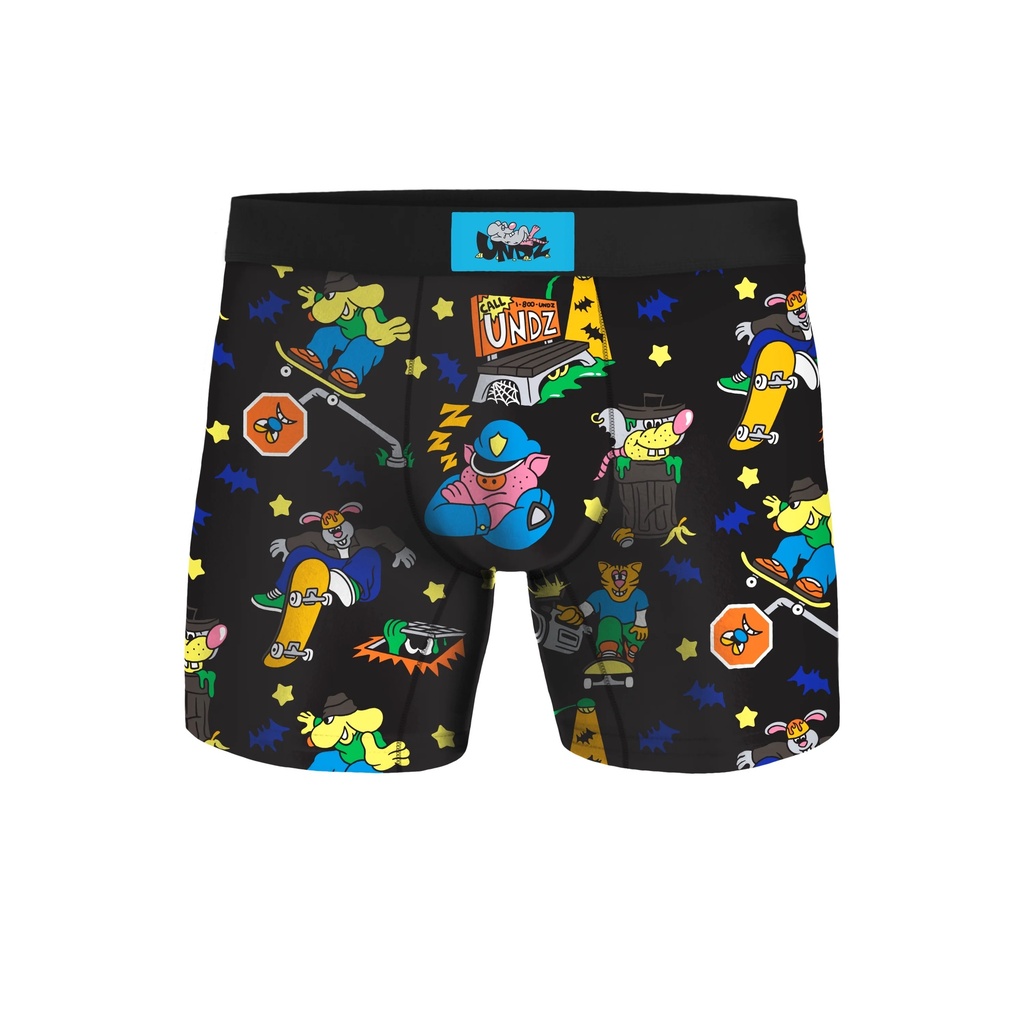 BOXER UNDZ CLASSIC NIGHT SKATER BLACK