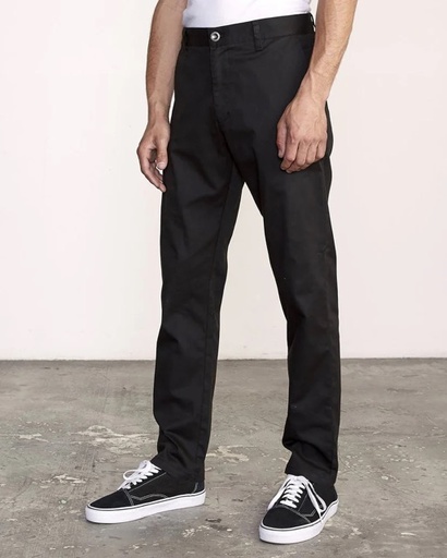 PANTALON RVCA WEEKEND STRETCH STRAIGHT FIT - NOIR