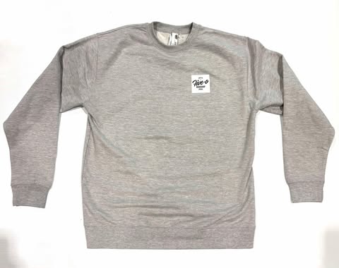 Hoody Crewneck 5-0 Square V2 - Grey heather 