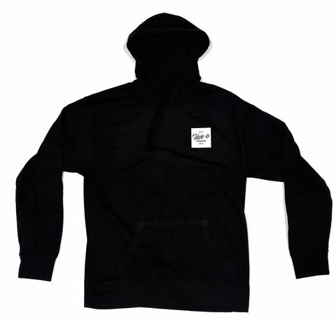 Long Sleeve Hooded 5-0 Square V2 -Black