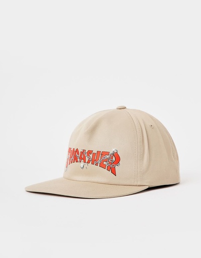 THRASHER CHAINS BY DANIEL SHEPARD HAT SNAPBACK - khaki