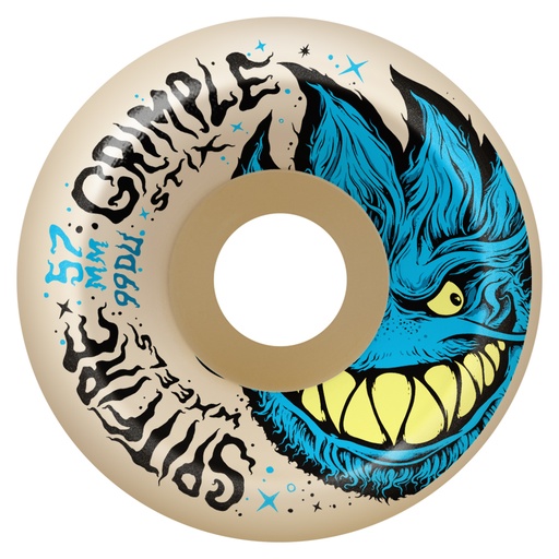 SPITFIRE WHEELS X GRIMPLEHEAD 57MM F4 99D LOCK-IN - NATURAL
