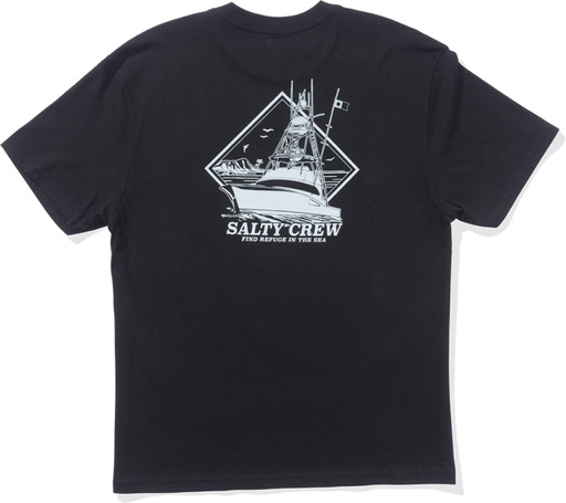 SALTY CREW VESSEL CLASSIC SHORT SLEEVE TEE - BLACK