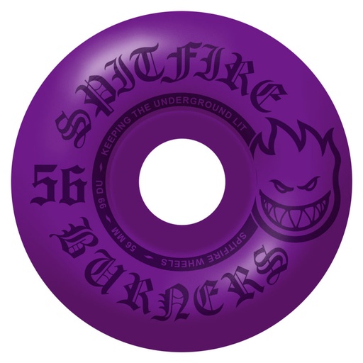 SPITFIRE WHEELS 56MM BURNERS BIGHEAD 99a PURPLE