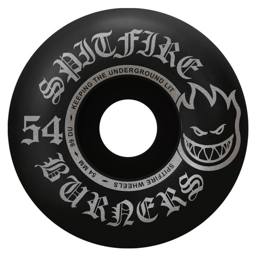SPITFIRE WHEELS 54MM BURNERS BIGHEAD 99a BLACK