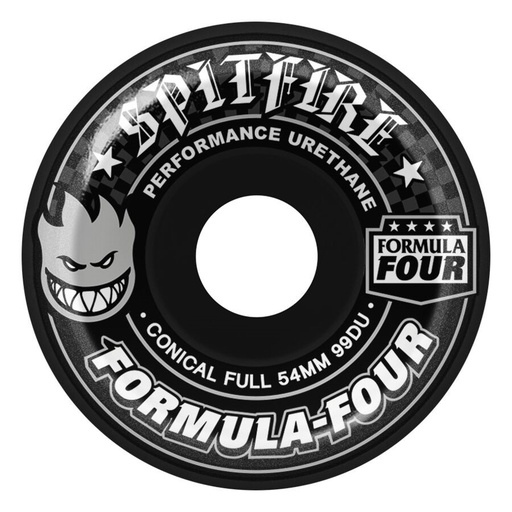 SPITFIRE WHEELS 54MM F4 99D CONICAL FULL - BLACK