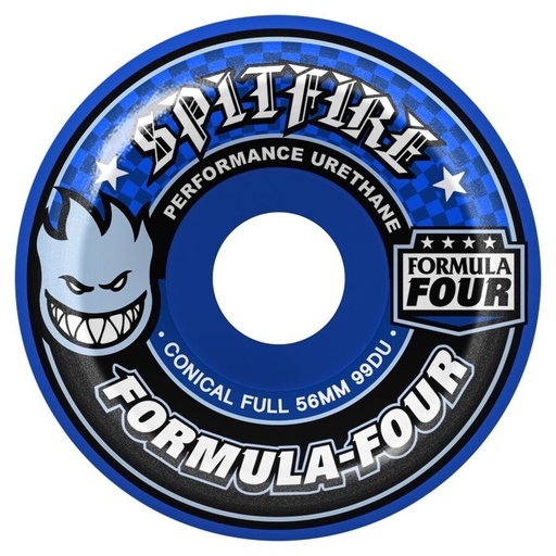 SPITFIRE WHEELS 54MM F4 99D CONICAL FULL  - BLUE