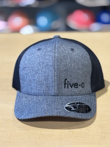5-0 Caps Micro 110 Flexfit Mesh-Back - Charcoal/Black 