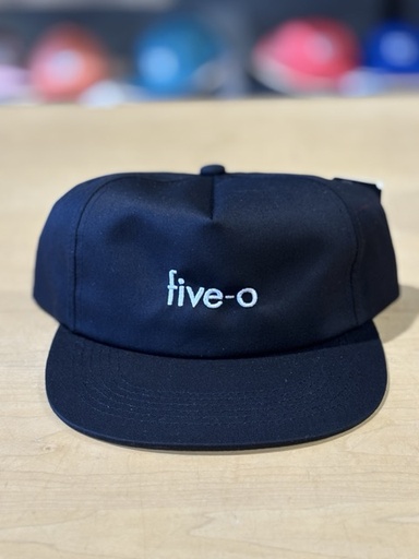 5-0 Micro 5 Panel Snapback - Black