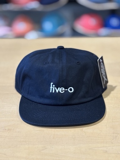 Casquette 5-0 Micro 6 Panel Snapback - Black 