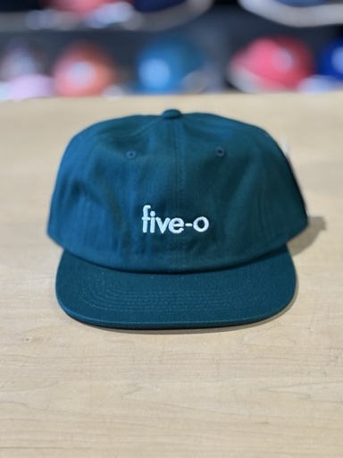5-0 Micro 6 Panel Snapback - dark green