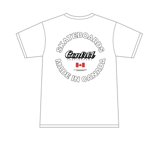 T-shirt Control Made In Canada - Blanc