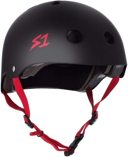 CASQUE S1 LIFER CERTIFIED - MATTE BLACK/ROUGE