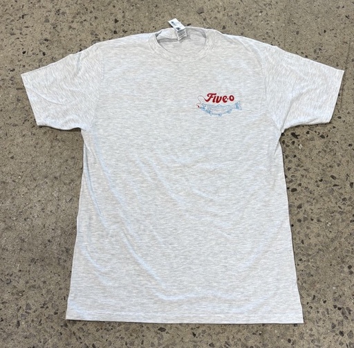 T-Shirt 5-0 Salmon - Ash Grey 