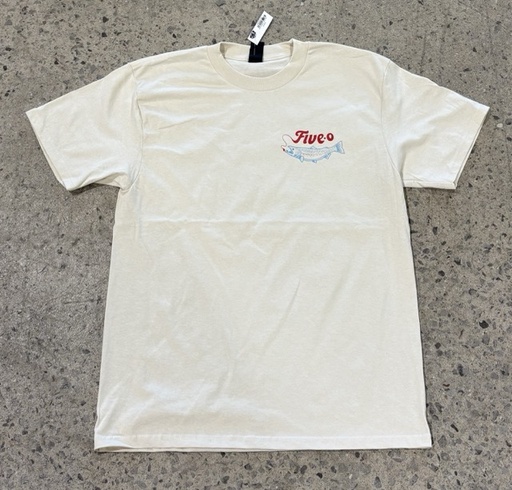 T-Shirt 5-0 Salmon -  Cream