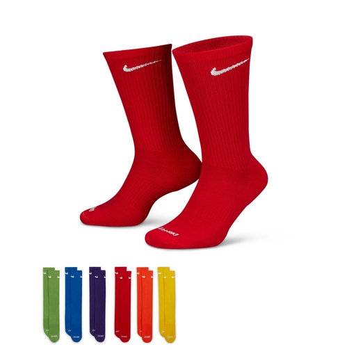 NIKE EVERYDAY PLUS CUSHIONED 6PK - MULTI/COLOR