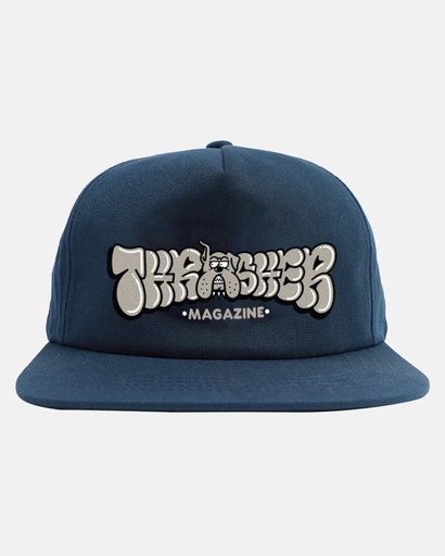 CASQUETTE THRASHER BULLY SNAPBACK - NAVY