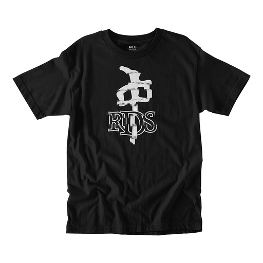 RDS T-SHIRT OG PAINT SLIP - BLACK