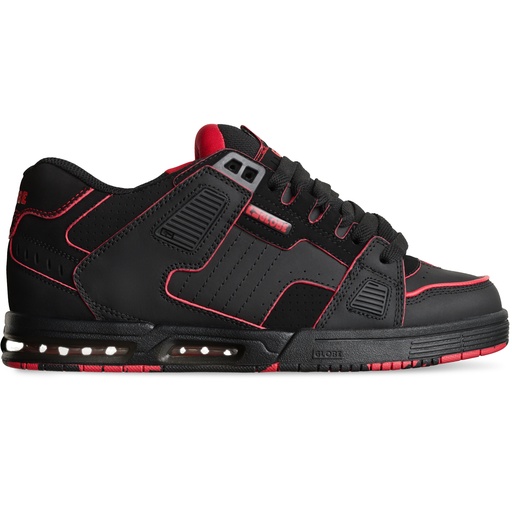 GLOBE SABRE SHOES - BLACK/RED/MOSAIC