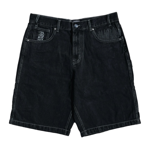 FROSTED CPU.JORTS SHORT  - OFF BLACK