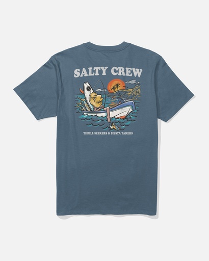SALTY CREW DOWN TIME SS TEE - SLATE