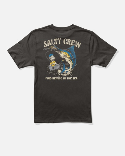 T-SHIRT SALTY CREW BIG BILL SS JUNIOR - NOIR