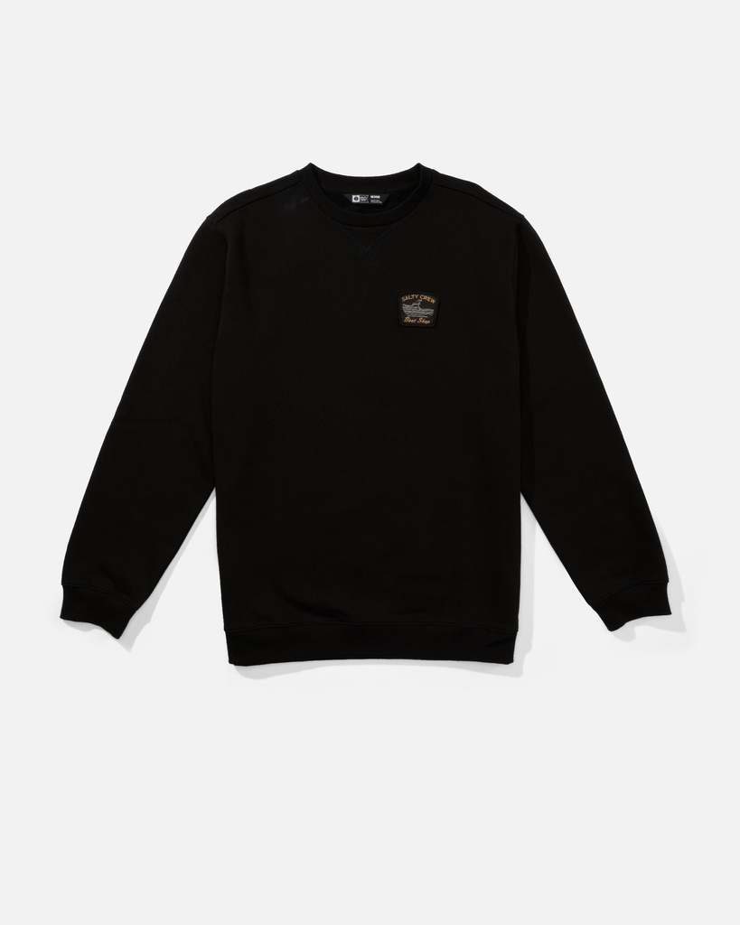 SALTY CREW CRAFTED CREW FLEECE - BLACK