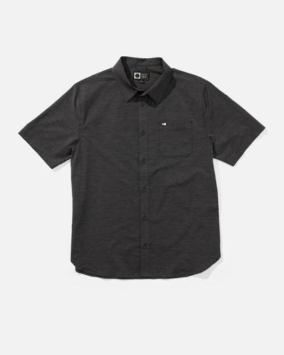 CHEMISE SALTY CREW DRIFTER UV BUTTON UP S/S WOVEN - NOIR