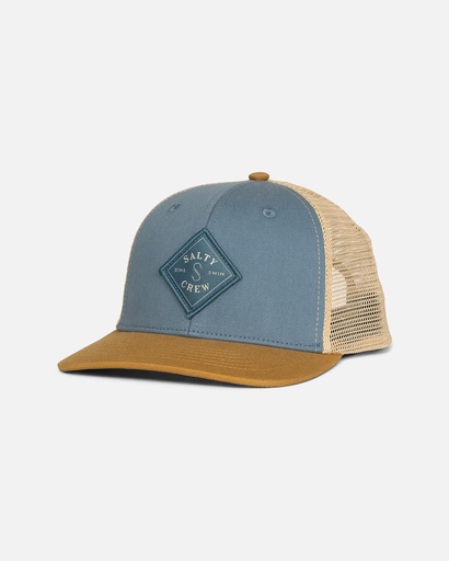 CASQUETTE SALTY CREW JUNIOR SEALINE RETRO TRUCKER - PILOT BLUE BONE BROWN
