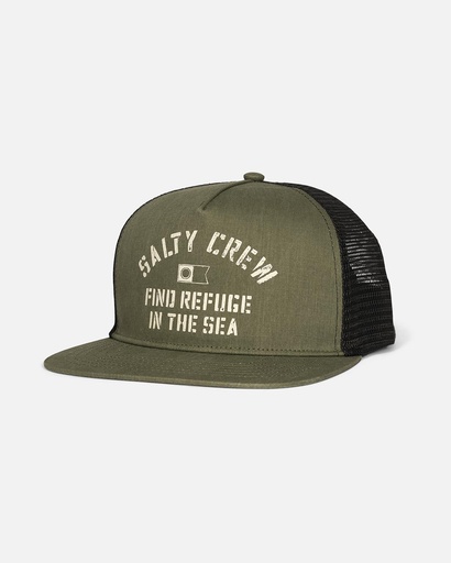 CASQUETTE SALTY CREW GOOD TIMES TRUCKER - OLIVE