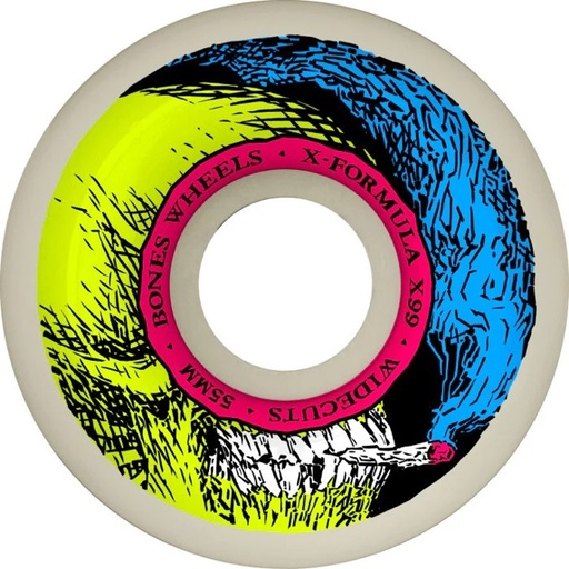 ROUE BONES - XF SMOKING SKULL V6 WIDECUT 99A (55MM)