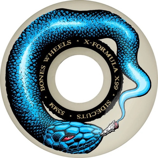 ROUE BONES - XF SMOKING SNAKE V5 SIDECUT 99A (53MM) 