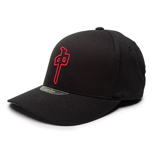 CASQUETTE RDS FLEXFIT CHUNG PUFFY OUTLINE - NOIR/NOIR/ROUGE