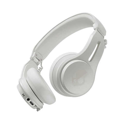 Skullcandy Icon ANC Wireless Headphones with Active Noise Canceling - Bone/orange