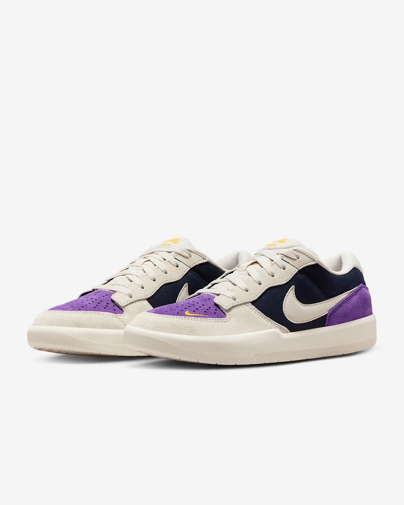 NIKE SB FORCE 58 SHOES - OBSIDIAN/LT OREWOOD BRN-WILD GRAPE