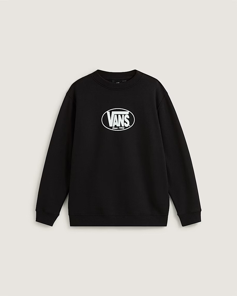 VANS JUNIOR CLASSIC OVAL CREW - BLACK